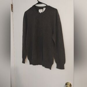 Steven Alan Mens Gray Cotton Textured Sweater Sz M